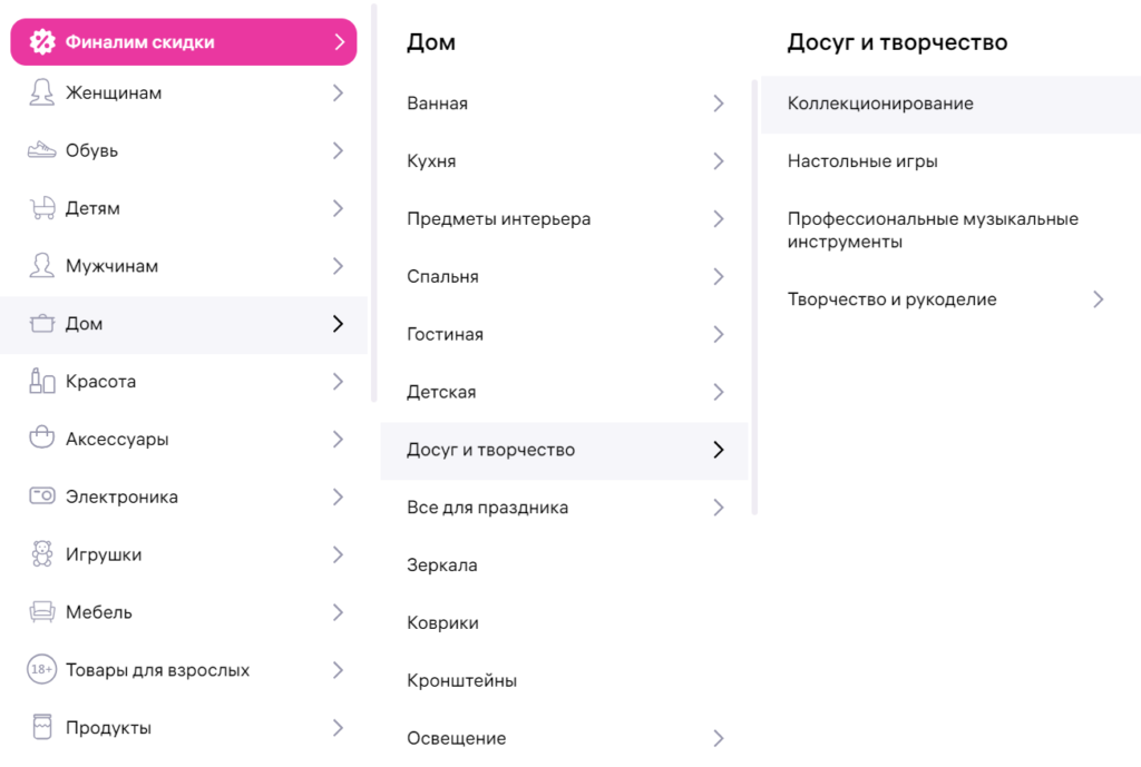 категория товара для карточки на маркетплейсе